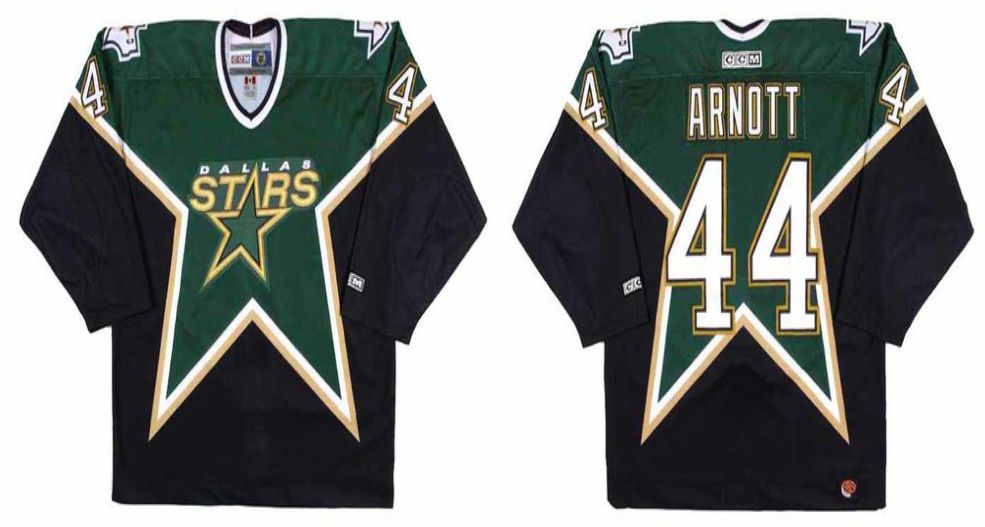 2019 Men Dallas Stars #44 Arnott Black CCM NHL jerseys